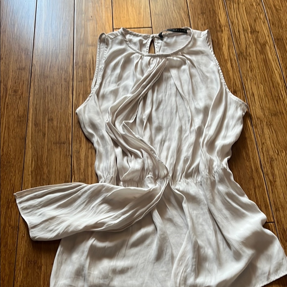 Zara Scarf Front Sleeveless Top